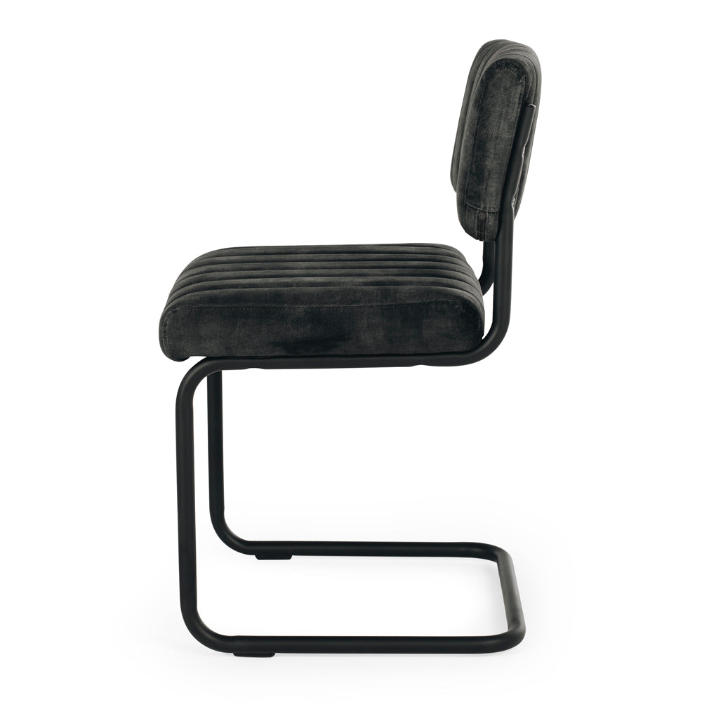 BLAKE DINING CHAIR | VELVET ANTHRACITE