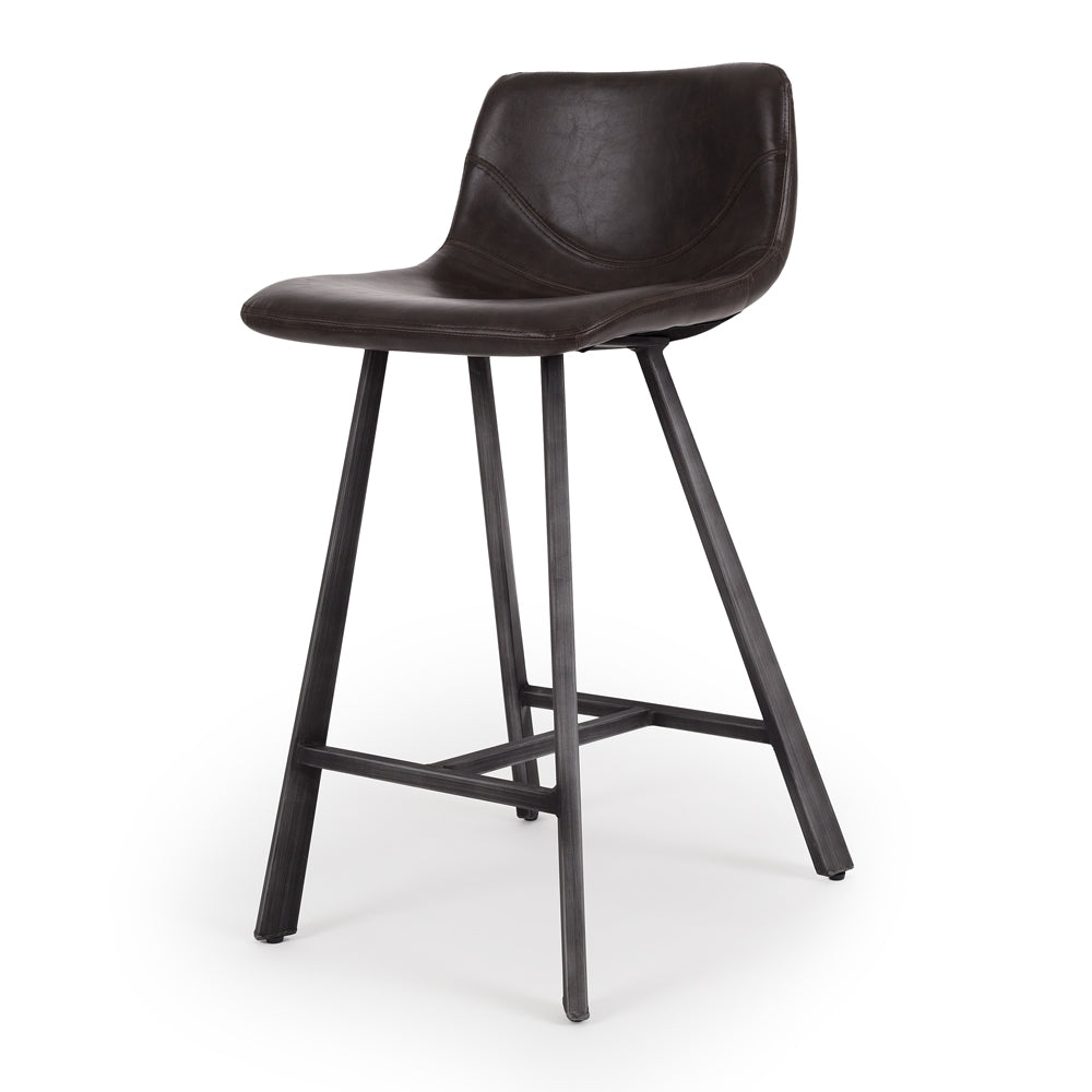 RUSTIC BARSTOOL | DARK BROWN