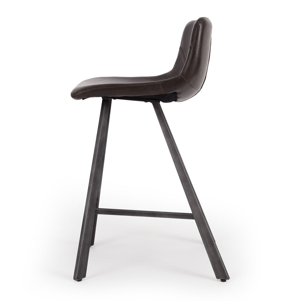 RUSTIC BARSTOOL | DARK BROWN