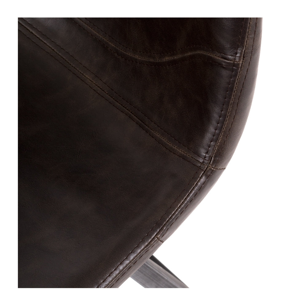 RUSTIC BARSTOOL | DARK BROWN