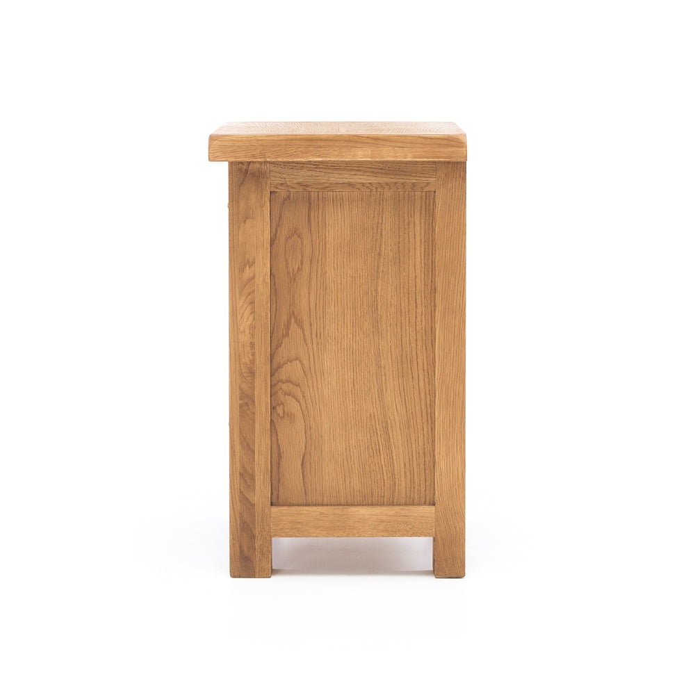 SALISBURY OAK 3 DRAWER BEDSIDE CABINET