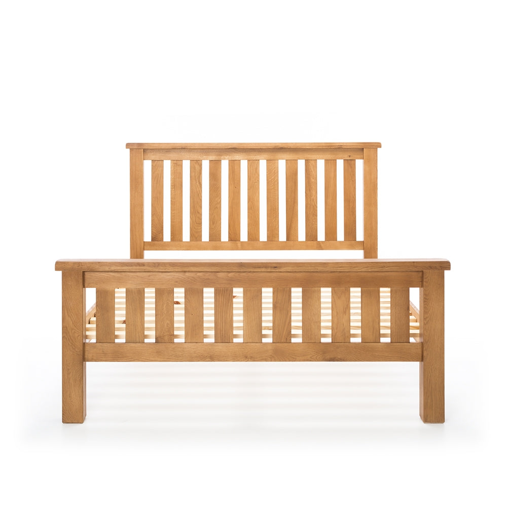 SALISBURY OAK QUEEN SLAT BED