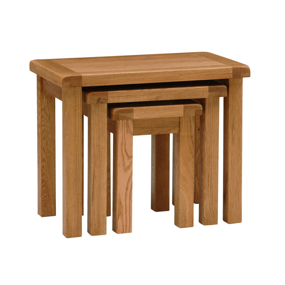 SALISBURY OAK NEST OF TABLES