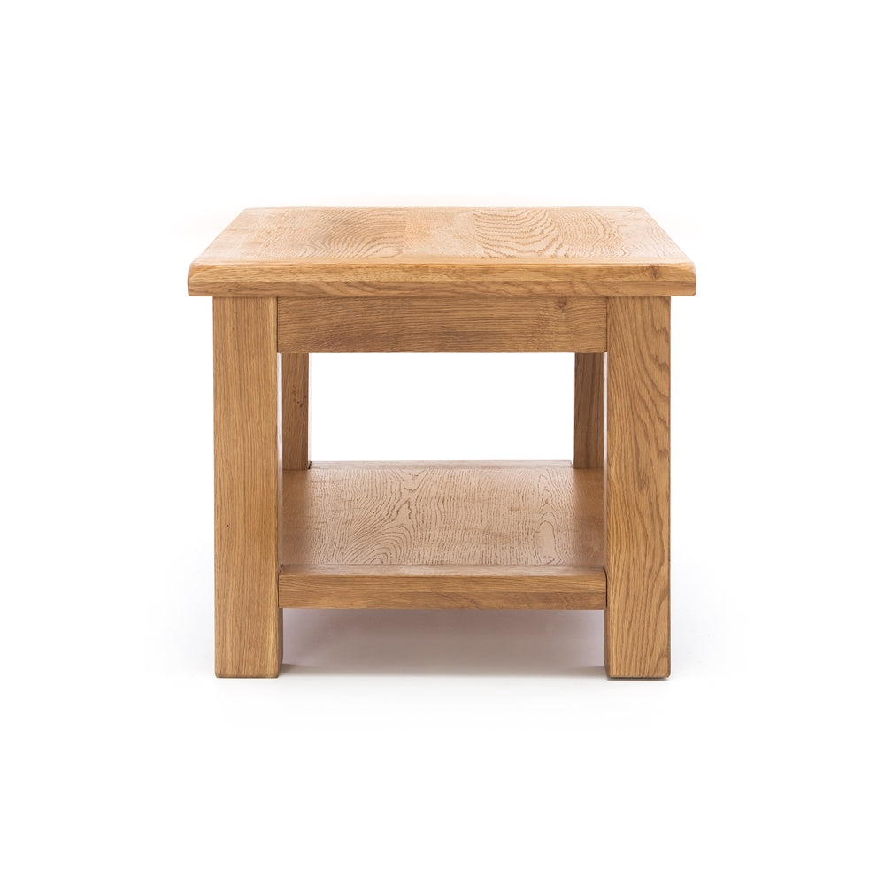 SALISBURY OAK COFFEE TABLE WITH SHELF