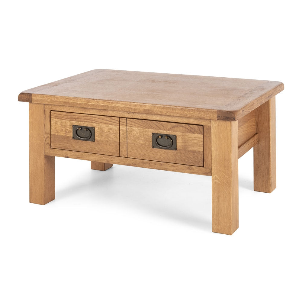 SALISBURY OAK SMALL COFFEE TABLE WITH DRAWER