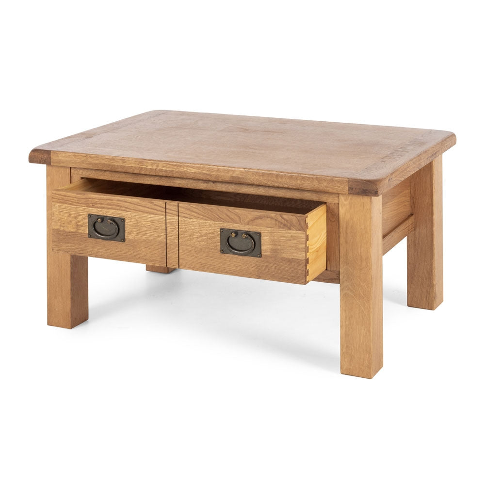 SALISBURY OAK SMALL COFFEE TABLE WITH DRAWER