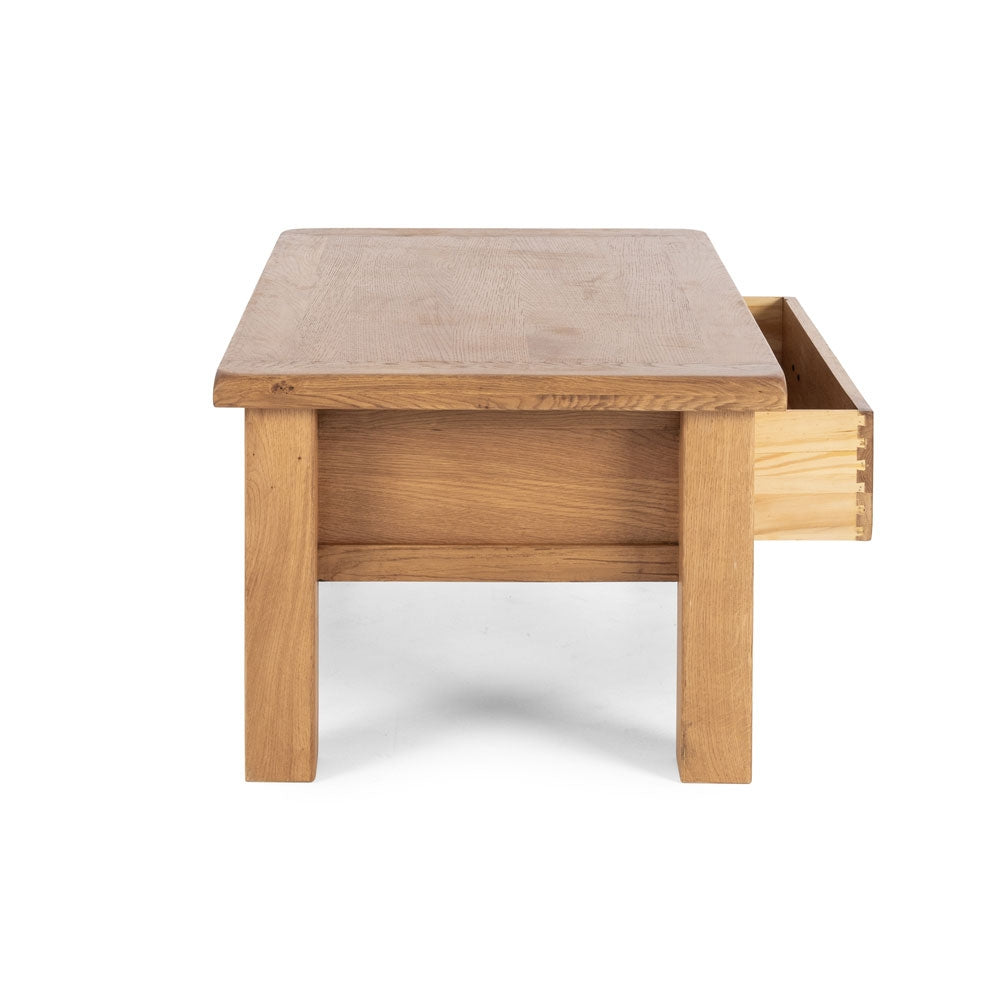 SALISBURY OAK SMALL COFFEE TABLE WITH DRAWER