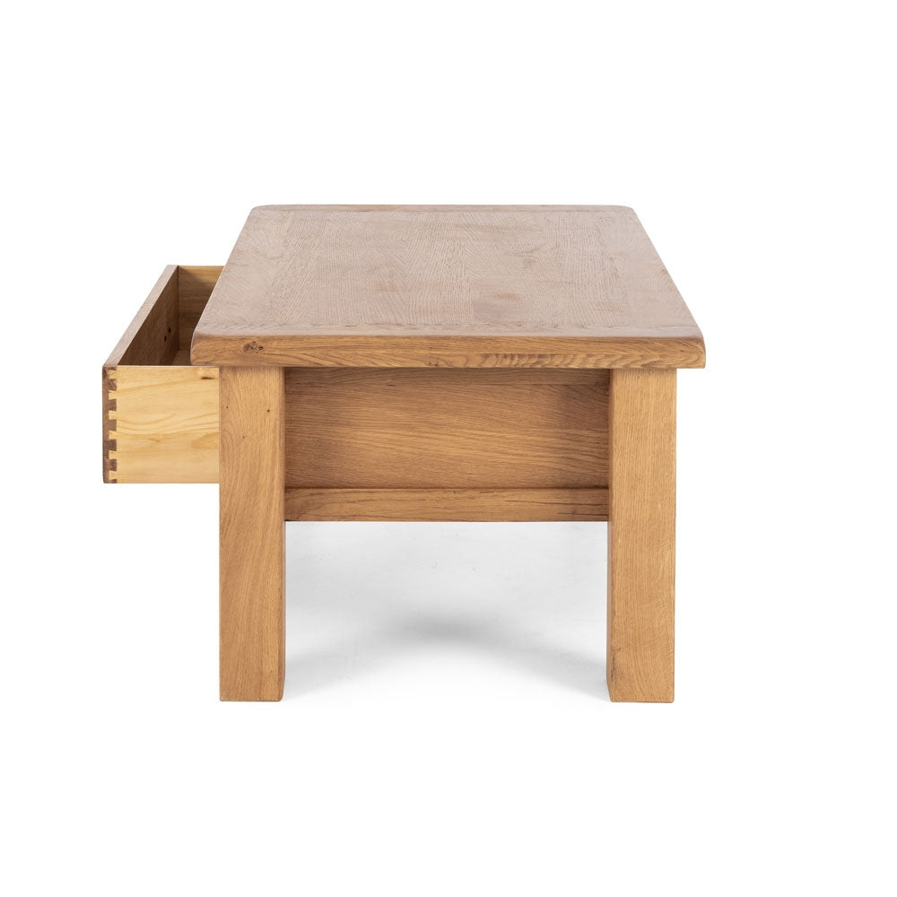 SALISBURY OAK SMALL COFFEE TABLE WITH DRAWER