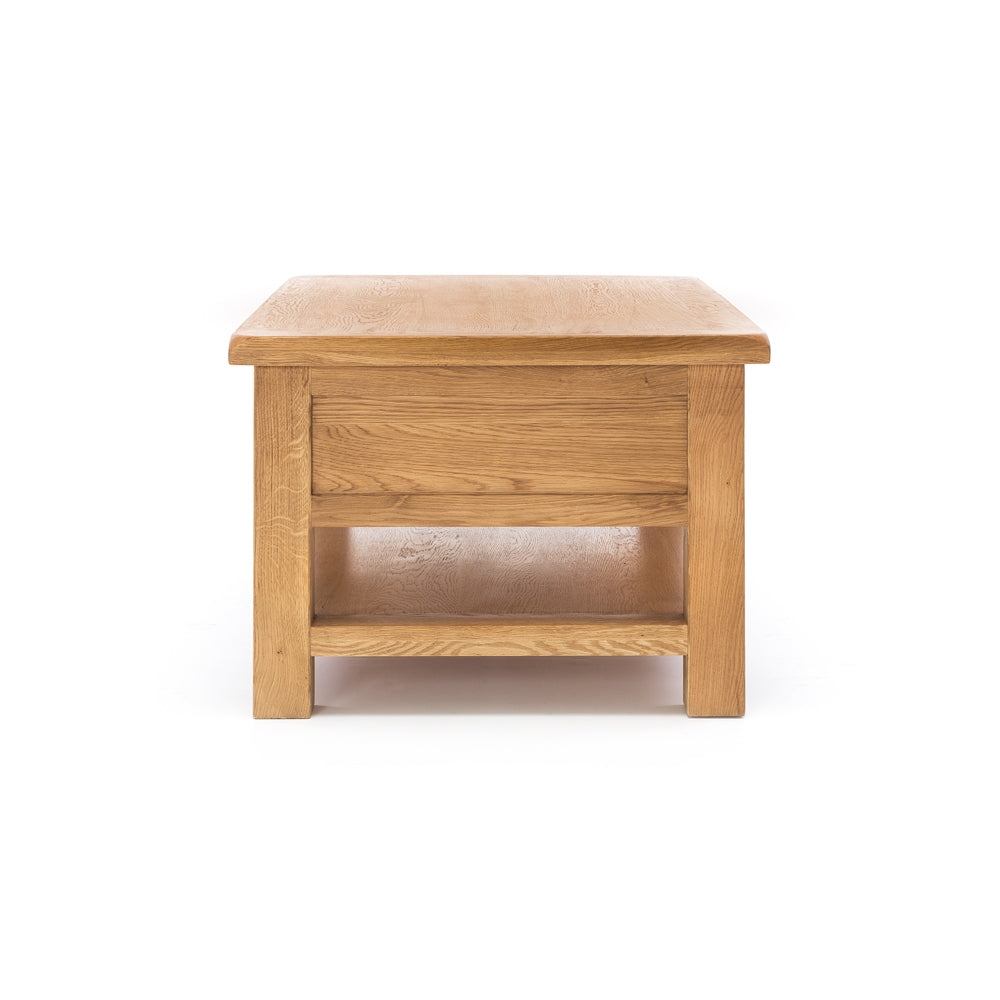 SALISBURY OAK LARGE COFFEE TABLE WITH DRAWER
