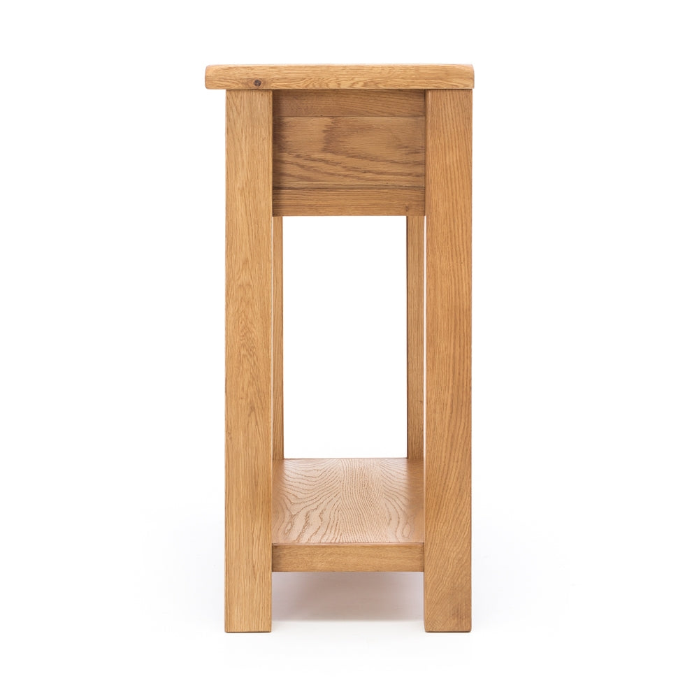 SALISBURY OAK 2 DRAWER HALL | CONSOLE TABLE