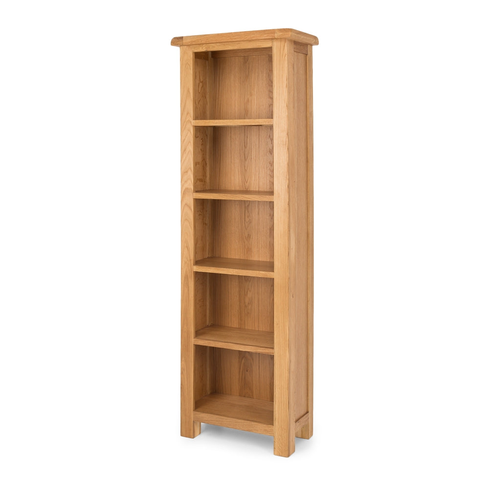 SALISBURY OAK SLIM BOOKCASE