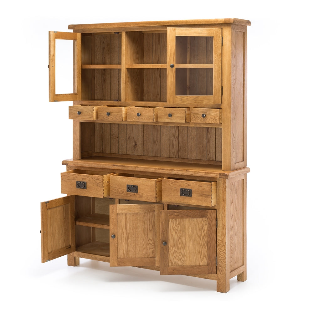 SALISBURY OAK HUTCH DRESSER