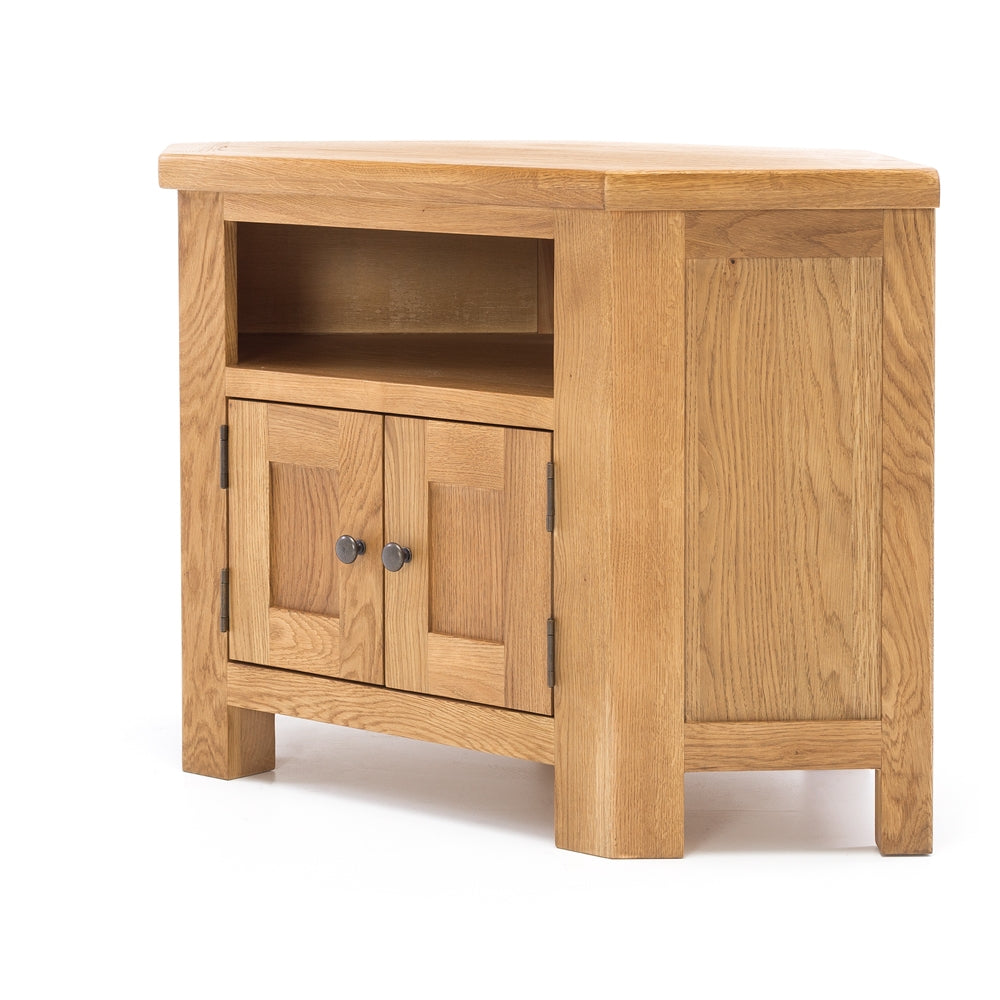 Salisbury Oak Corner Entertainment Unit