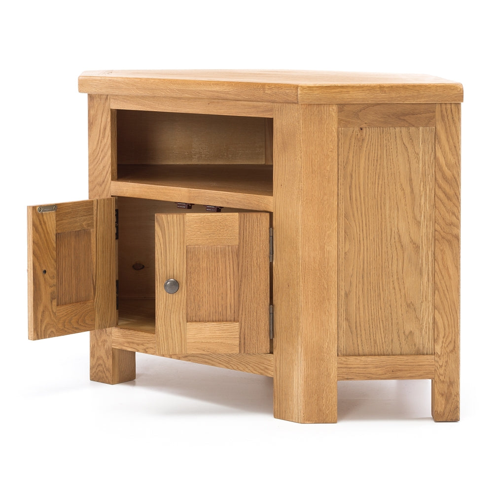 Salisbury Oak Corner Entertainment Unit