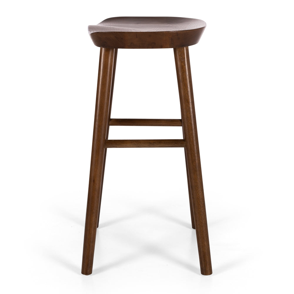 FUJI OAK BAR STOOL | DEEP OAK
