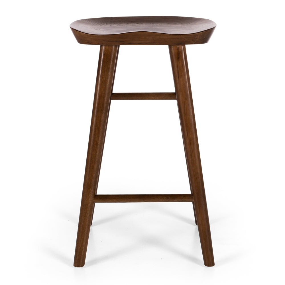 FUJI OAK BAR STOOL | DEEP OAK