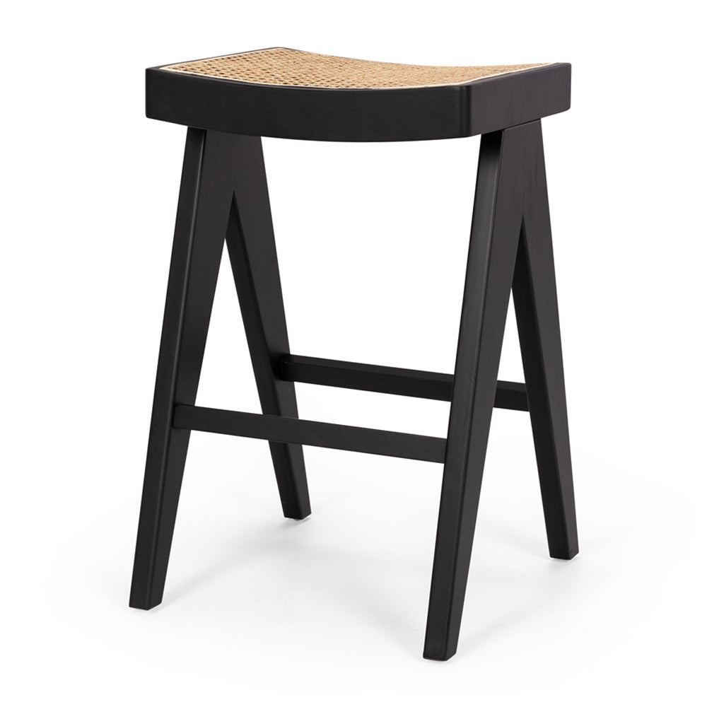 PALMA BARSTOOL | RATTAN SEAT | NATURAL OR BLACK OAK