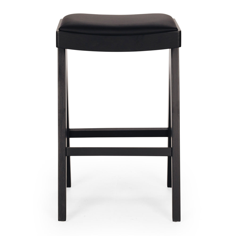 PALMA BARSTOOL | BLACK OAK | PU SEAT