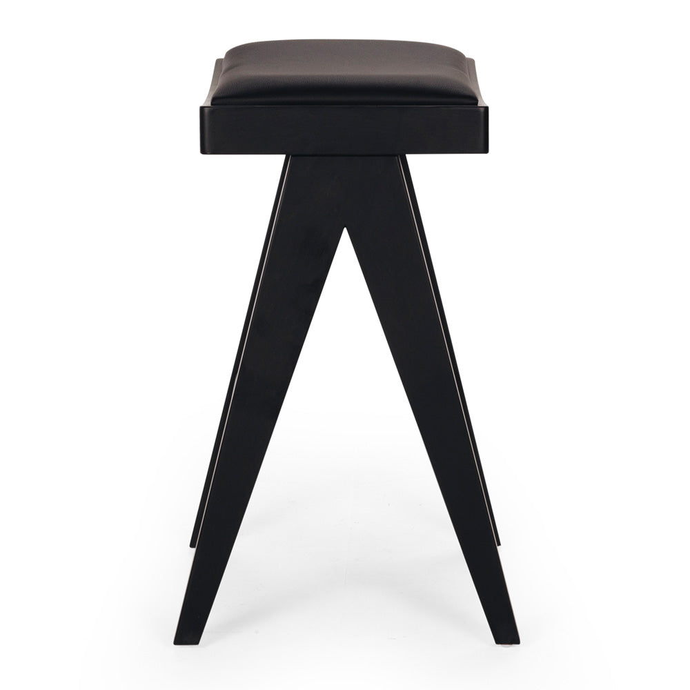 PALMA BARSTOOL | BLACK OAK | PU SEAT
