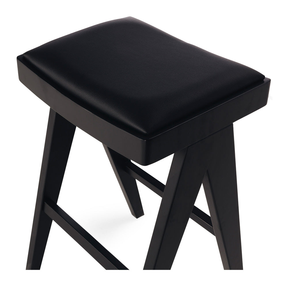 PALMA BARSTOOL | BLACK OAK | PU SEAT