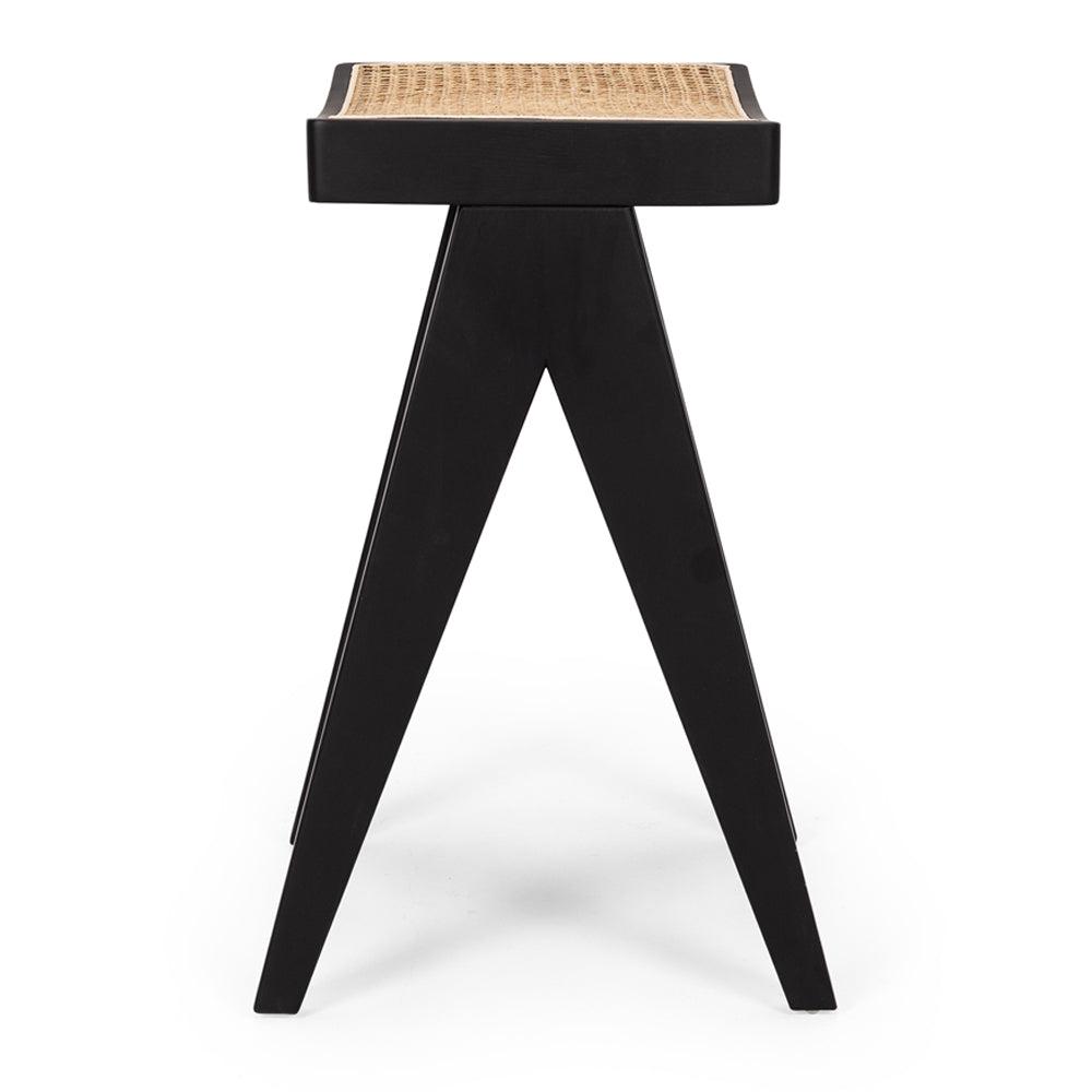 PALMA BARSTOOL | RATTAN SEAT | NATURAL OR BLACK OAK