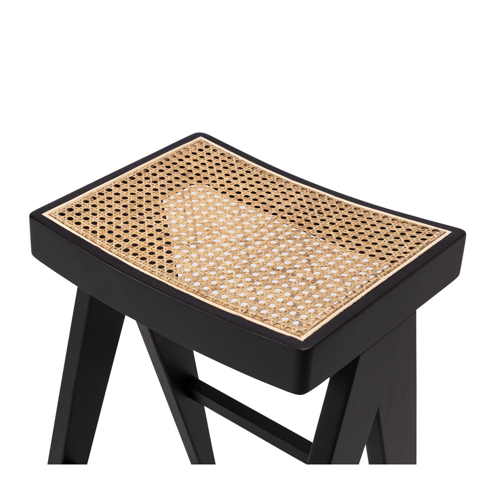 PALMA BARSTOOL | RATTAN SEAT | NATURAL OR BLACK OAK