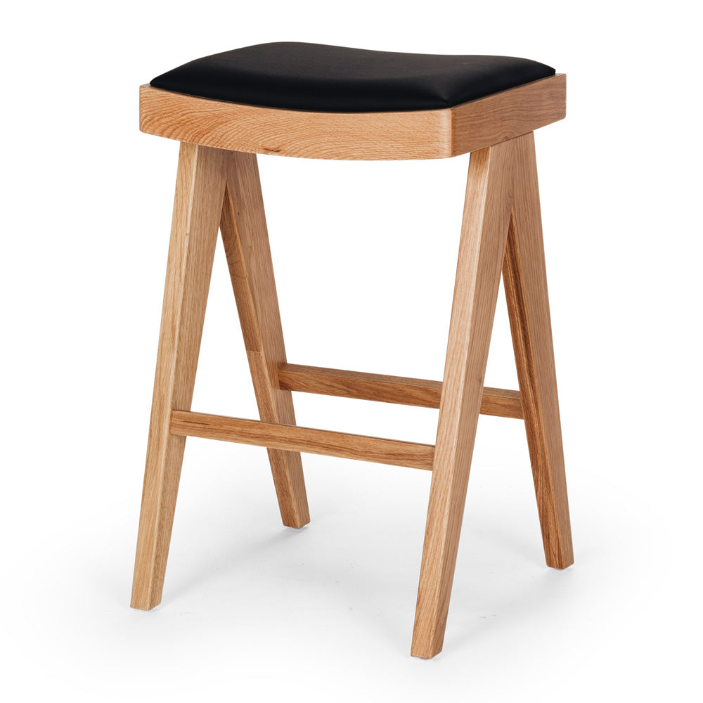 PALMA BARSTOOL | NATURAL OAK | PU SEAT