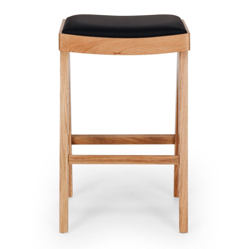 PALMA BARSTOOL | NATURAL OAK | PU SEAT