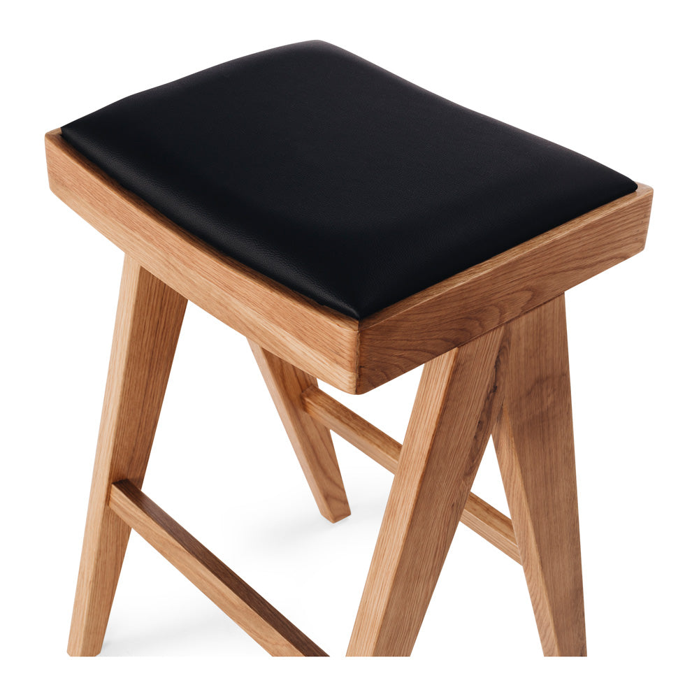 PALMA BARSTOOL | NATURAL OAK | PU SEAT
