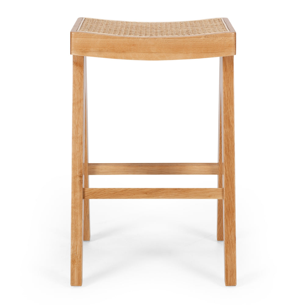 PALMA BARSTOOL | RATTAN SEAT | NATURAL OR BLACK OAK