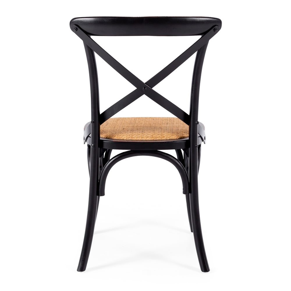 VILLA X-BACK CHAIR | AGED BLACK