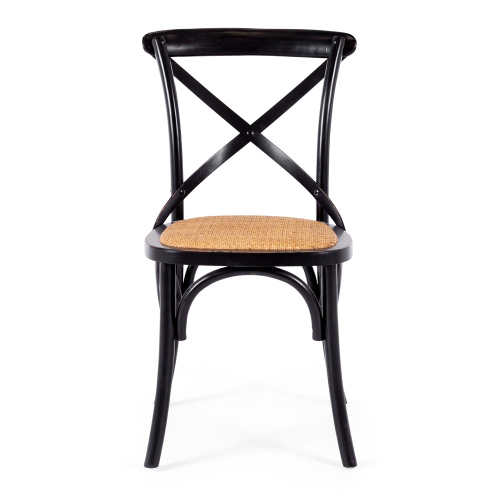 VILLA X-BACK CHAIR | AGED BLACK