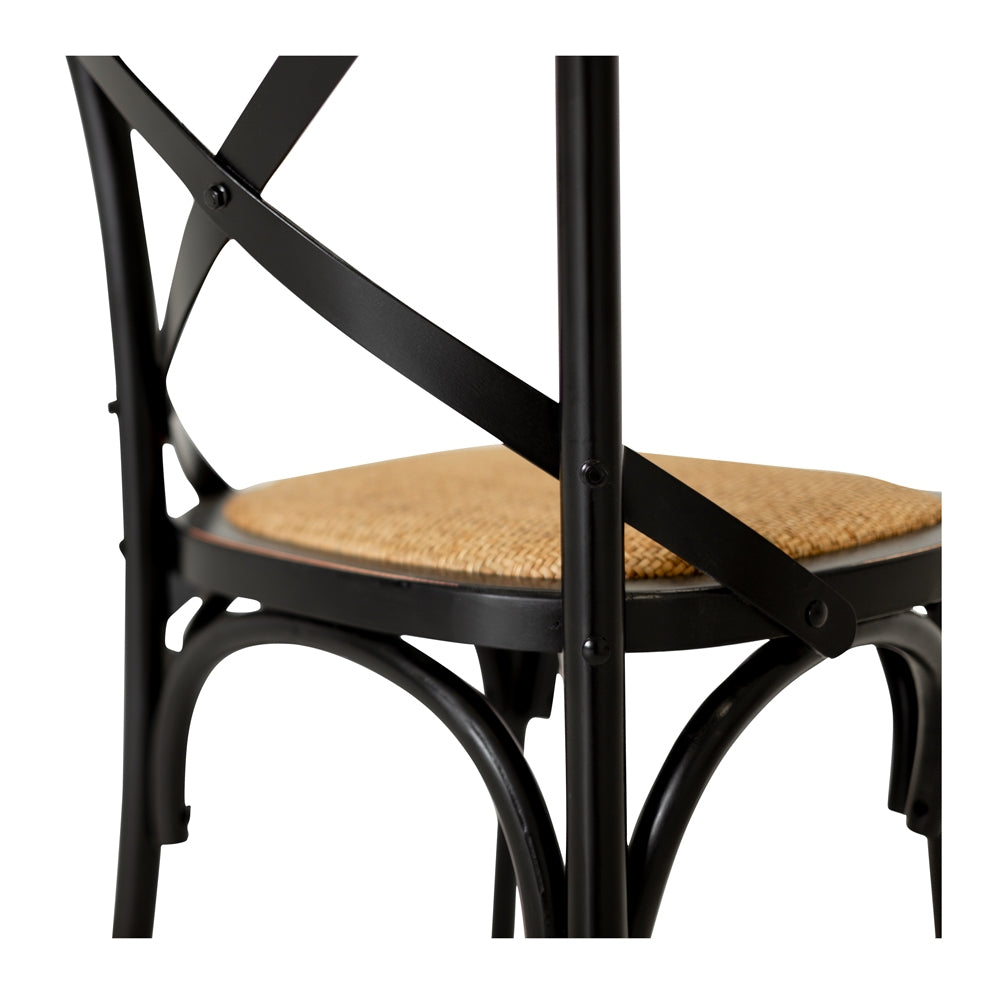 VILLA X-BACK CHAIR | AGED BLACK
