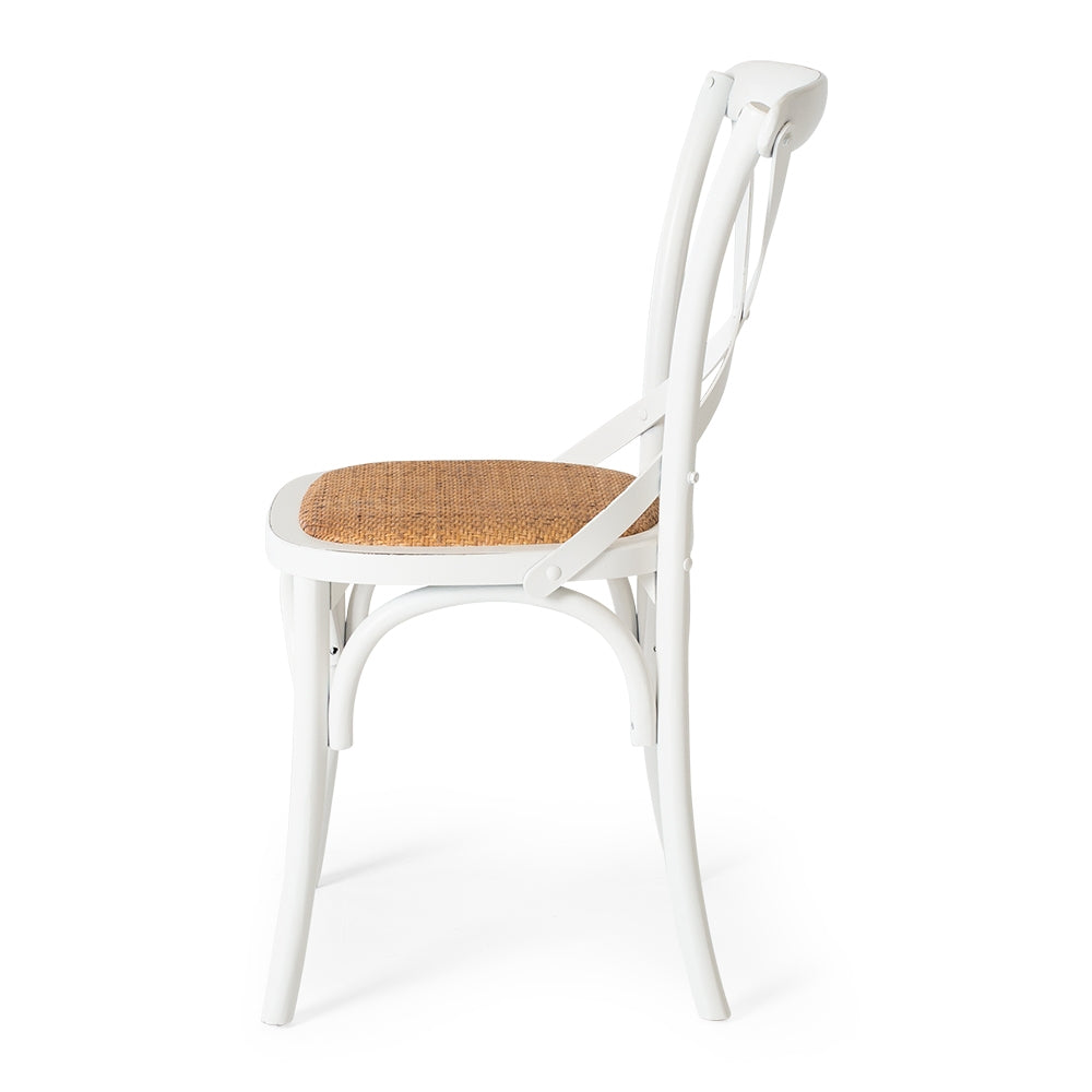 VILLA X-BACK CHAIR | AGED WHITE