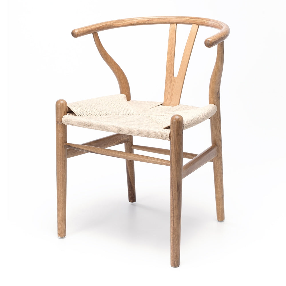 WISHBONE SOLID OAK CHAIR | NATURAL