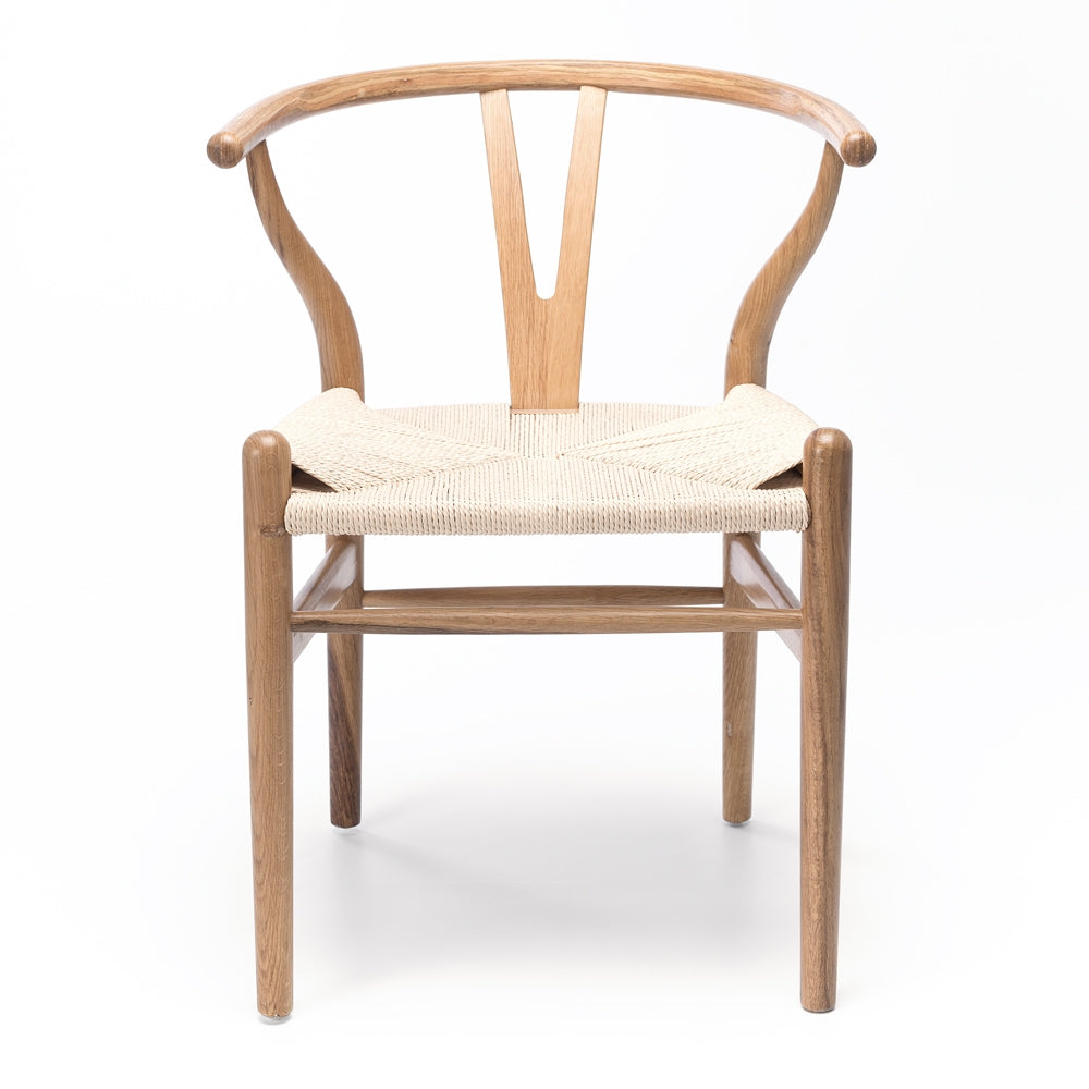 WISHBONE SOLID OAK CHAIR | NATURAL