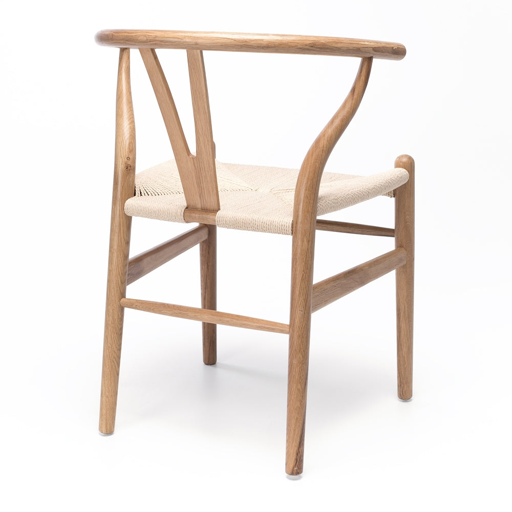 WISHBONE SOLID OAK CHAIR | NATURAL