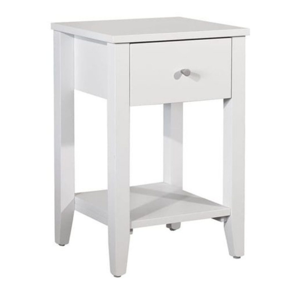 Ivydale Pine Slim 1 Drawer Bedside Cabinet | NZ Made