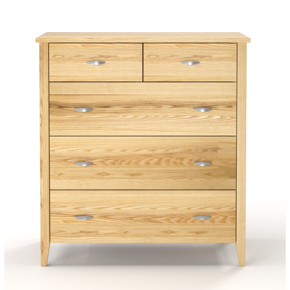 Ivydale Ash 5 Drawer Tallboy | NZ Made