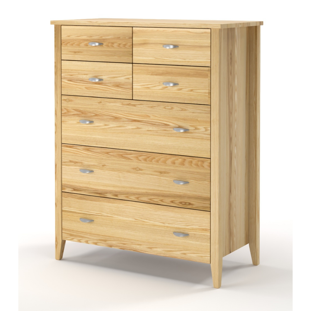 Ivydale Pine 7 Drawer Tallboy | NZ Made