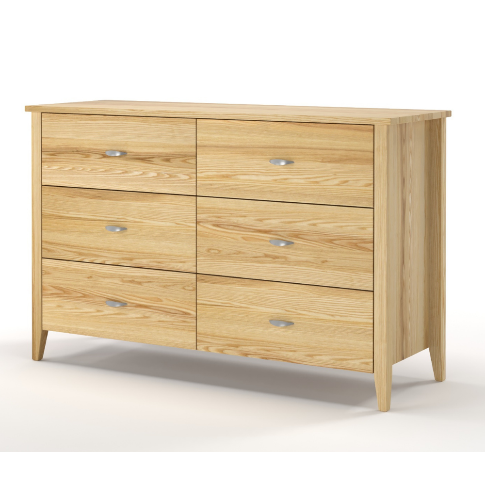 Ivydale Ash 6 Drawer Lowboy | NZ Made