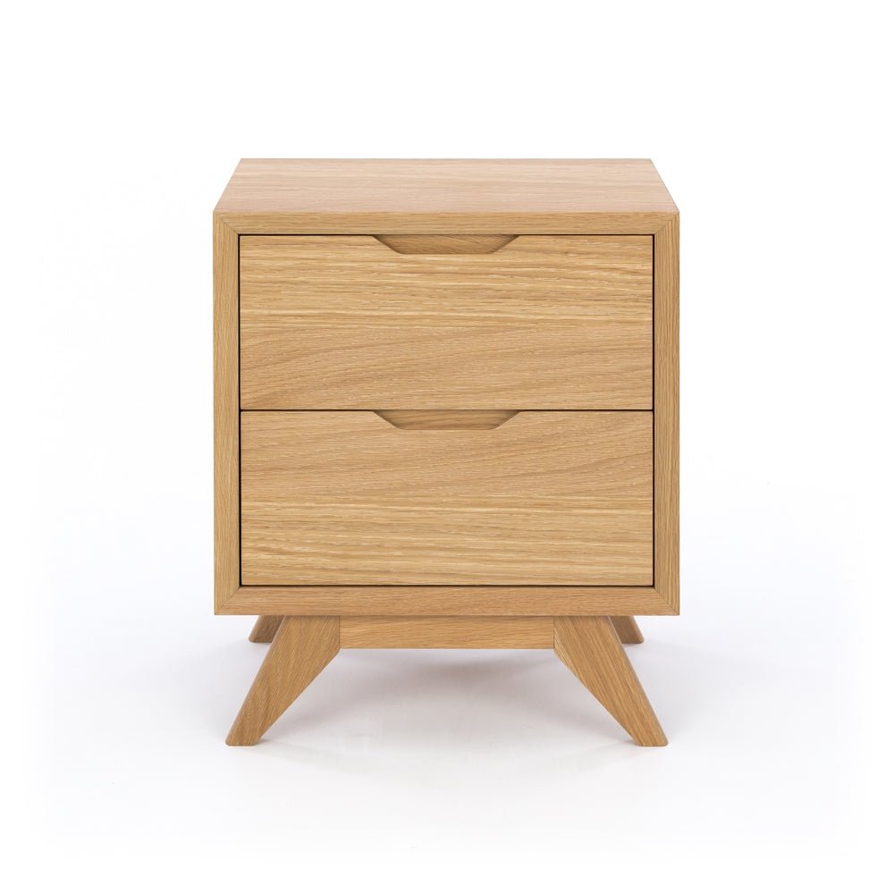 NORWAY 2 DRAWER BEDSIDE CABINET