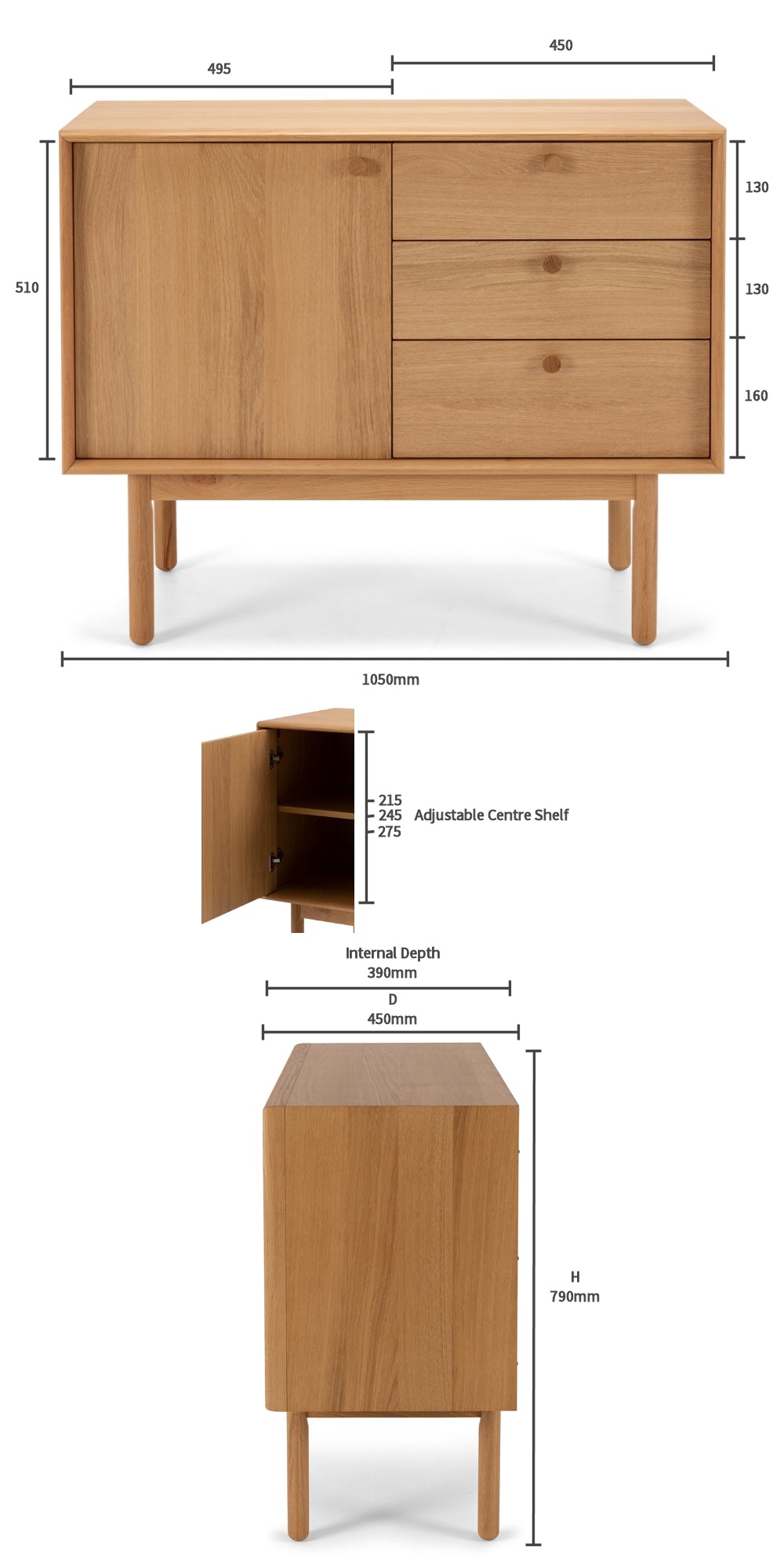 ROTTERDAM NARROW SIDEBOARD | BUFFET