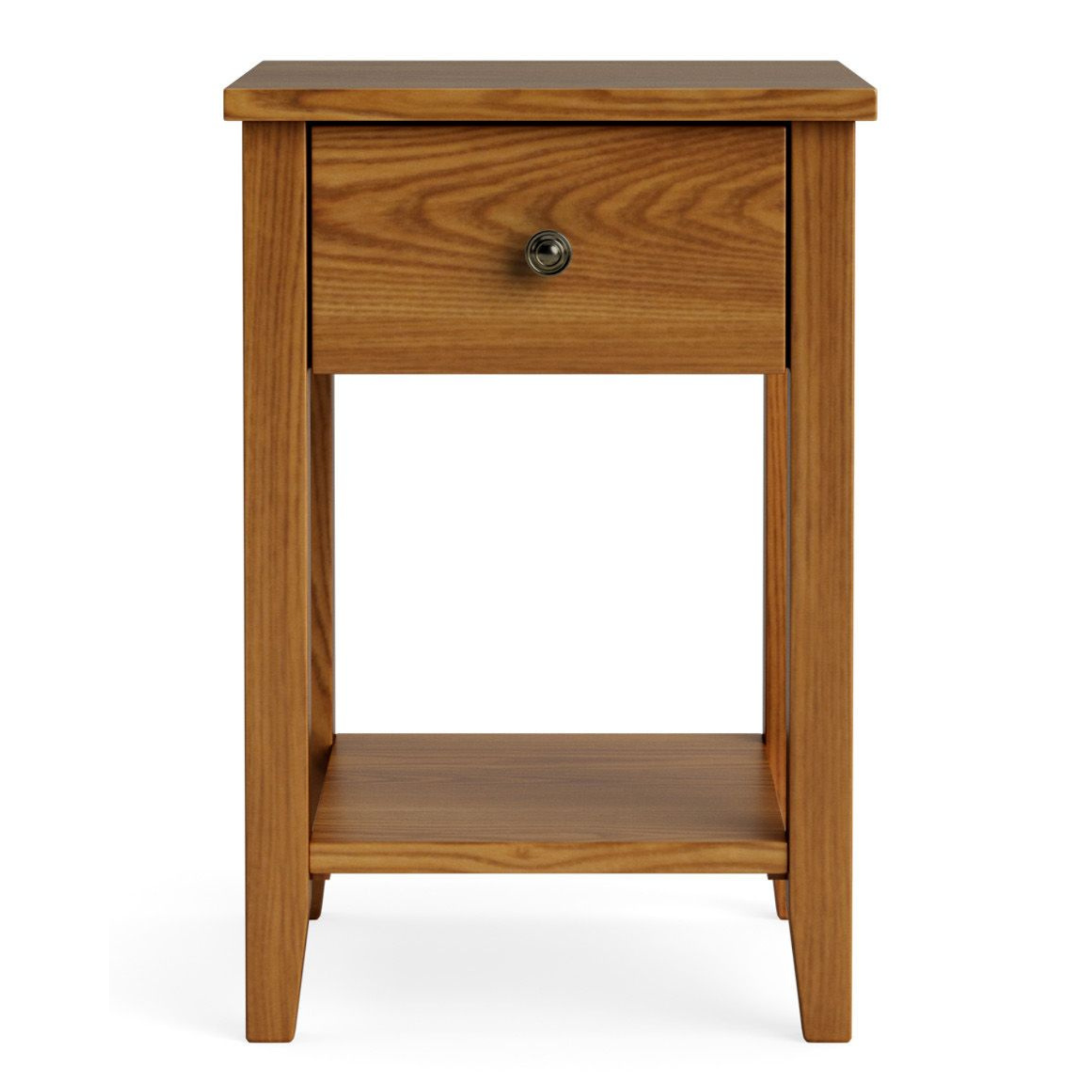 Ivydale Ash Slim 1 Drawer Bedside Cabinet | NZ Made