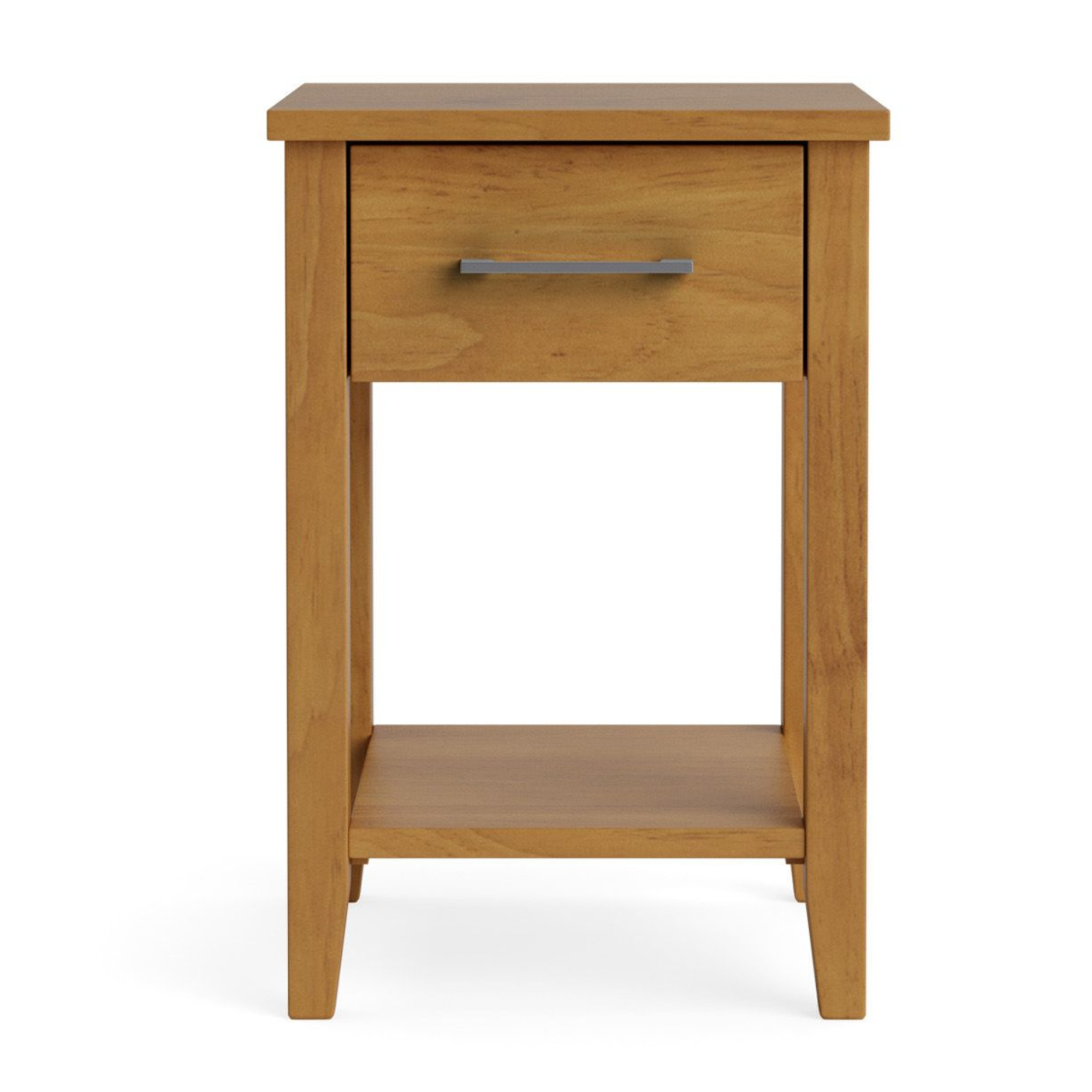 Ivydale Pine Slim 1 Drawer Bedside Cabinet | NZ Made