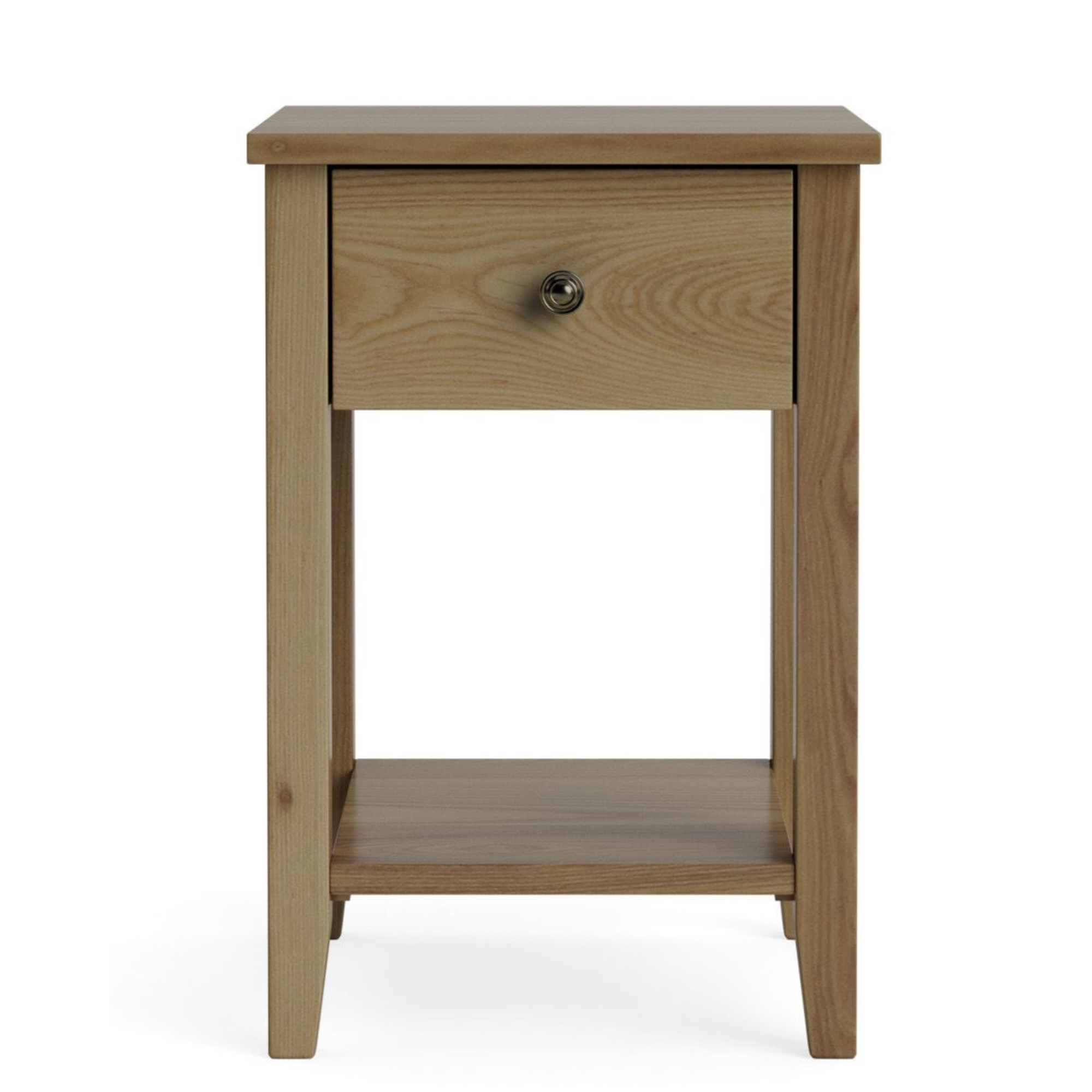 Ivydale Ash Slim 1 Drawer Bedside Cabinet | NZ Made