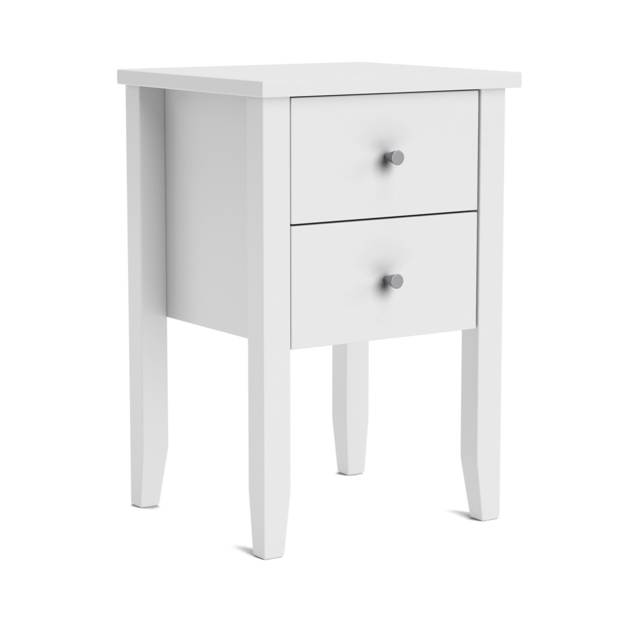 Ivydale Pine Slim 2 Drawer Bedside Cabinet | NZ Made