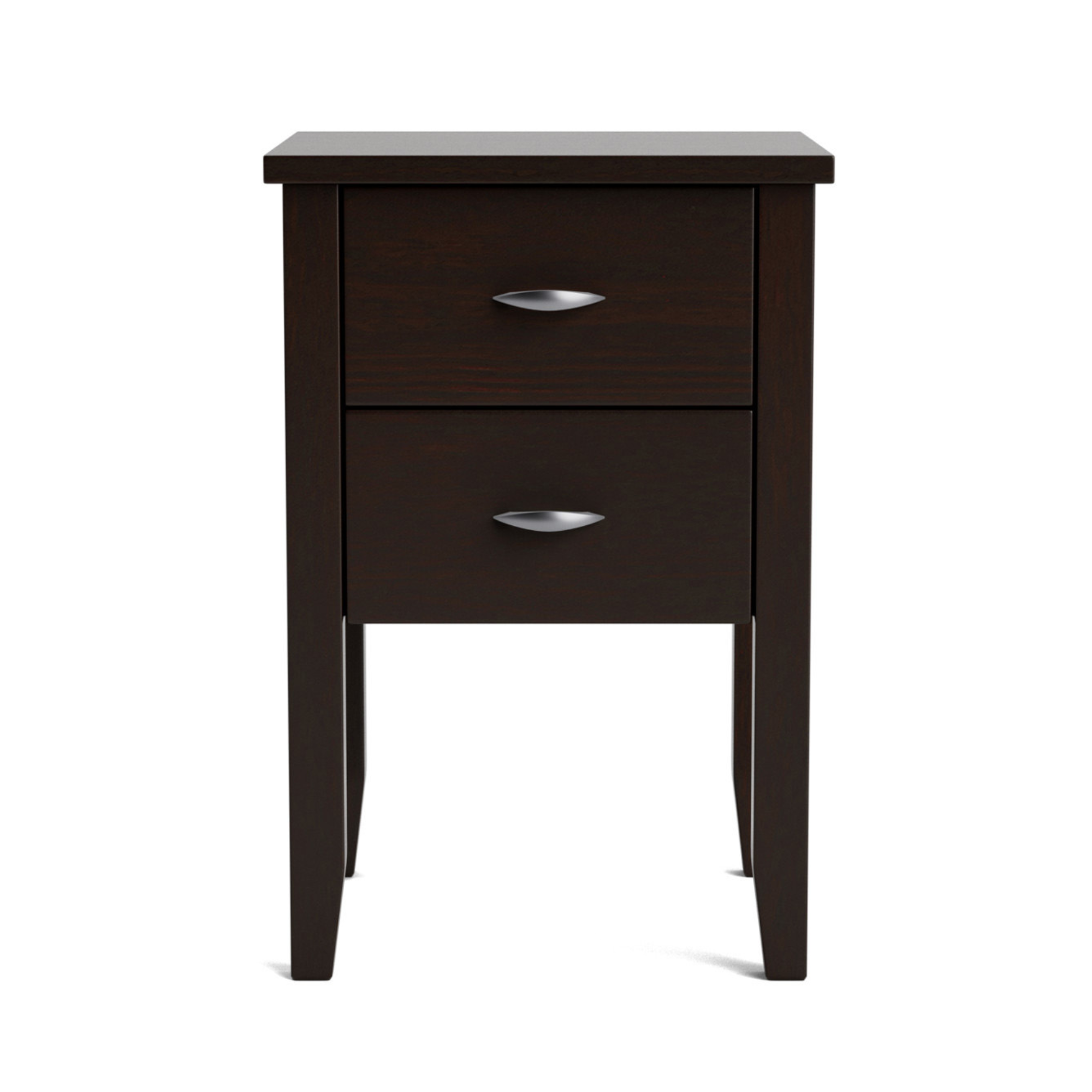 Ivydale Pine Slim 2 Drawer Bedside Cabinet | NZ Made