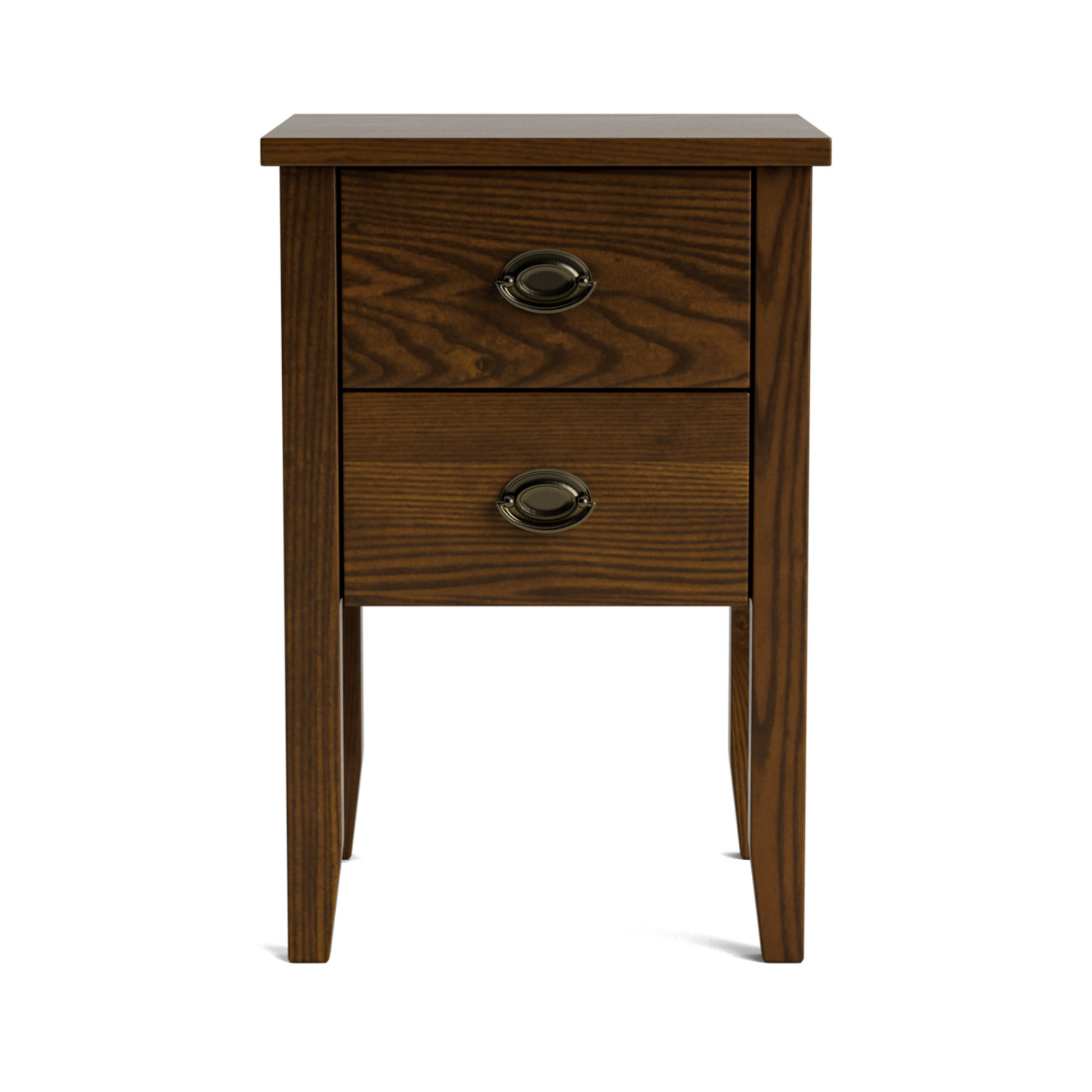 Ivydale Ash Slim 2 Drawer Bedside Cabinet | NZ Made