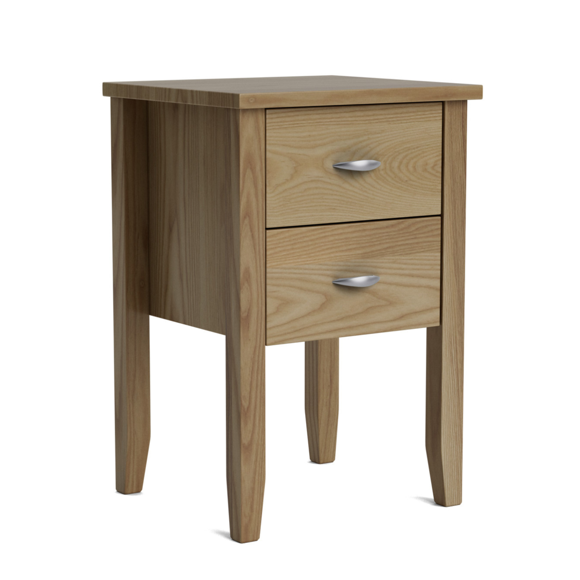 Ivydale Ash Slim 2 Drawer Bedside Cabinet | NZ Made